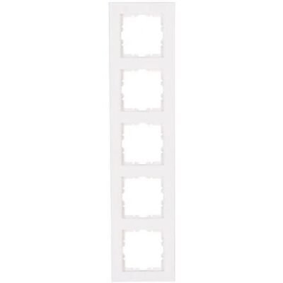 Kopp HK07 Placa de pared - 5 vías, Blanco, Brillante - Tapa de interruptor Kopp HK07 Placa de pared - 5 vías, Blanco, Brillante - Tapa de interruptor