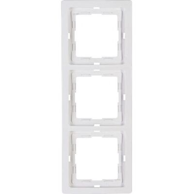 Kopp Placa de Pared - Cubierta triple para interruptores, Blanco - Placa de pared/interruptor Kopp Placa de Pared - Cubierta triple para interruptores, Blanco - Placa de pared/interruptor