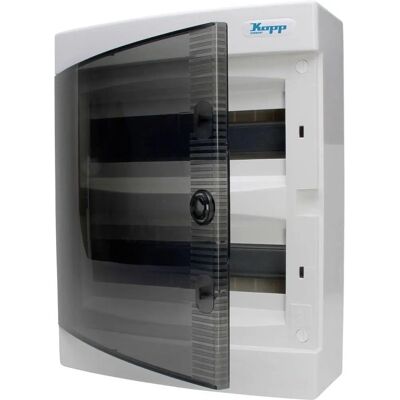 Kopp Modell 350912048 - Elektrische Anschlussdose mit transparenter Tür Kopp Modell 350912048 - Elektrische Anschlussdose mit transparenter Tür