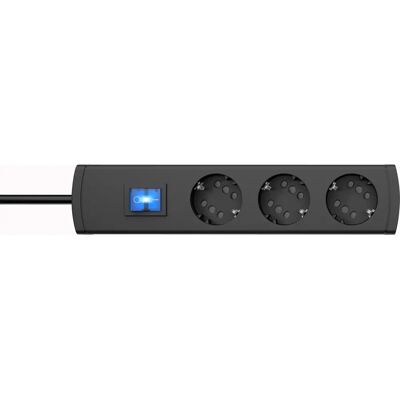 Kopp Cable de Extensión - 6 Tomas, 1.4m, Negro - Enchufe de Interior Kopp Cable de Extensión - 6 Tomas, 1.4m, Negro - Enchufe de Interior