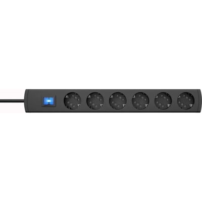 Kopp 234105009 Eluttagsförlängare - 6 uttag, 1,4 m, Antracit Kopp 234105009 Eluttagsförlängare - 6 uttag, 1,4 m, Antracit