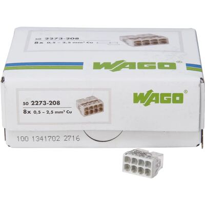 Kopp 33346424 Szary Kompaktowy 8-polowy Złącze - Elektryczny Konektor Kopp 33346424 Szary Kompaktowy 8-polowy Złącze - Elektryczny Konektor