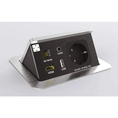 Kopp Modelo 939601013 Regleta de corriente - Aluminio 1-gang Kopp Modelo 939601013 Regleta de corriente - Aluminio 1-gang