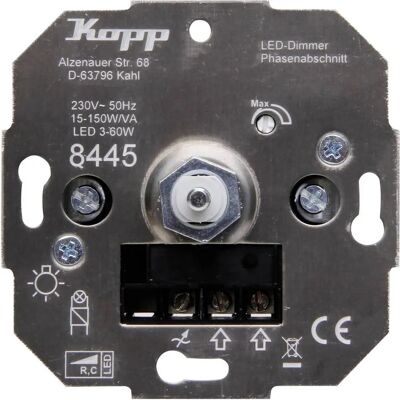 Kopp 844500001 Grauer Dimmer - Dimmer-Schalter Kopp 844500001 Grauer Dimmer - Dimmer-Schalter
