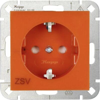 Kopp EL KO 940022002 - Toma de corriente empotrada 'ZSV' con protección infantil - Enchufe empotrado Kopp EL KO 940022002 - Toma de corriente empotrada 'ZSV' con protección infantil - Enchufe empotrado