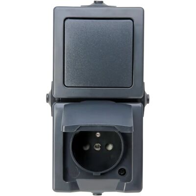 Kopp Nautic Anthrazit Wasserdichter Schalter - Schaltertyp Kopp Nautic Anthrazit Wasserdichter Schalter - Schaltertyp