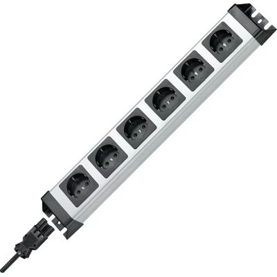 Kopp Förlängningssladd - 6 Uttag, IP20, Vridbar 90°, 3600W Kopp Förlängningssladd - 6 Uttag, IP20, Vridbar 90°, 3600W