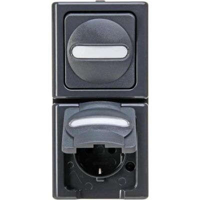 Heinrich Kopp Gmbh Steckdose - Anthrazit IP44 - 2-Wege, Schalter & Steckdose - 130815000 Heinrich Kopp Gmbh Steckdose - Anthrazit IP44 - 2-Wege, Schalter & Steckdose - 130815000