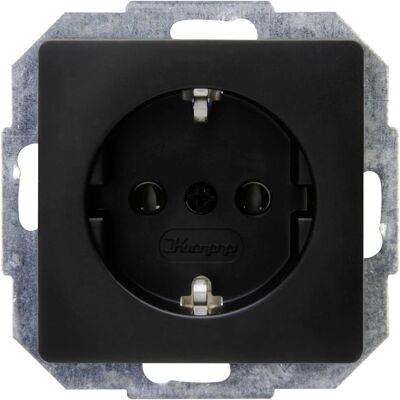 Kopp Elektrotechnik Wandstopcontact Paris - Schuko - Mat Zwart - Elektriciteitsstopcontact Kopp Elektrotechnik Wandstopcontact Paris - Schuko - Mat Zwart - Elektriciteitsstopcontact