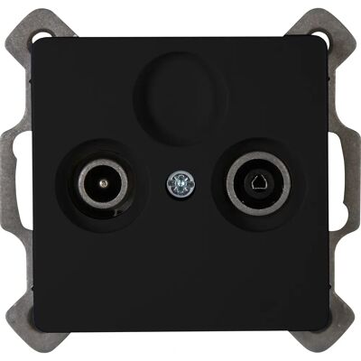 Kopp Paris Koax-Antennensteckdose - Wandmontage - Schwarz Kopp Paris Koax-Antennensteckdose - Wandmontage - Schwarz