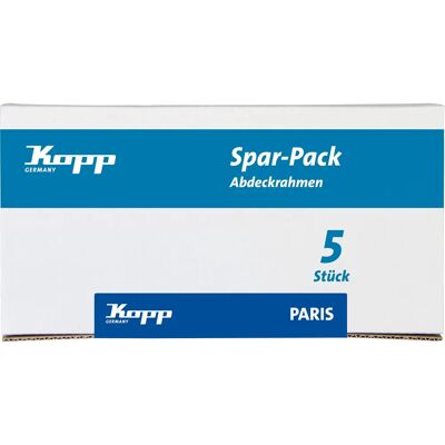 Kopp Paris Doppelabdeckrahmen - Schwarz / Silber / Palisander - Wand-Schalter & Steckdosenabdeckung Kopp Paris Doppelabdeckrahmen - Schwarz / Silber / Palisander - Wand-Schalter & Steckdosenabdeckung