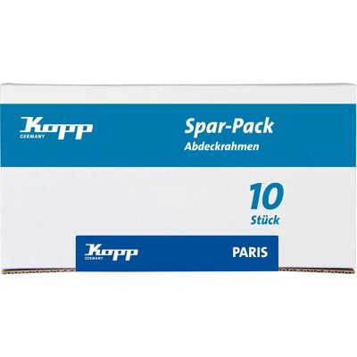 Set di cornici di copertura Paris - 10 pezzi, Nero opaco Set di cornici di copertura Paris - 10 pezzi, Nero opaco