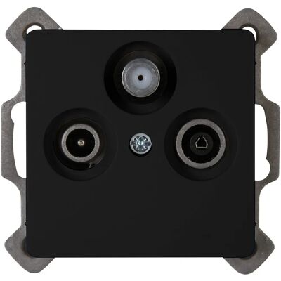 Kopp Paris Antenna Socket - Black - TV, RF, SAT Kopp Paris Antenna Socket - Black - TV, RF, SAT