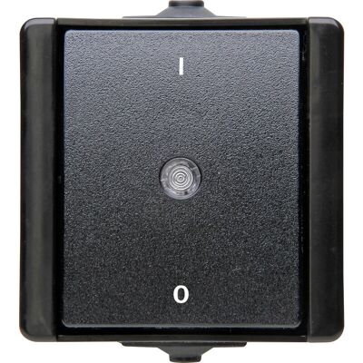 Kopp ProAQA Switch 2-Pole Waterproof Surface Mount Black IP44 Kopp ProAQA Switch 2-Pole Waterproof Surface Mount Black IP44