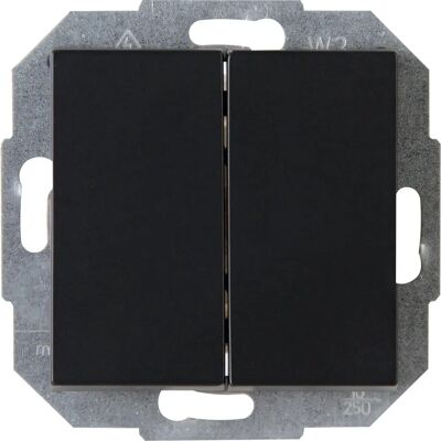 Kopp Athenis interruptores - Serie empotrada - Negro mate - Interruptor Kopp Athenis interruptores - Serie empotrada - Negro mate - Interruptor