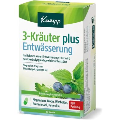 Kneipp 3 Herbes - Dränage-Kapseln - Natürliche Kräutermischung Kneipp 3 Herbes - Dränage-Kapseln - Natürliche Kräutermischung
