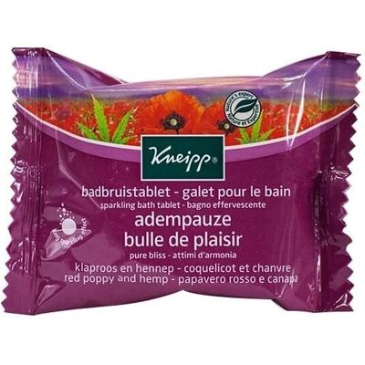 Galets effervescents Kneipp Coquelicot & Chanvre - Bain - Publicité Galets effervescents Kneipp Coquelicot & Chanvre - Bain - Publicité