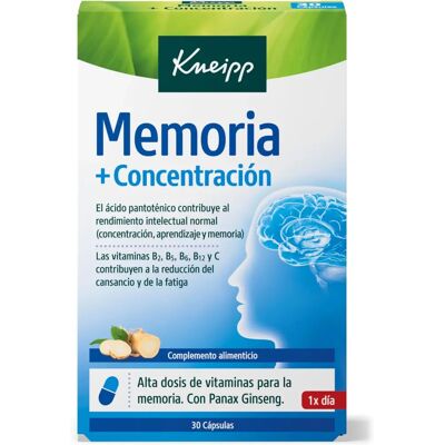 Kneipp Gedächtnis Modell - Nahrungsergänzungsmittel Kneipp Gedächtnis Modell - Nahrungsergänzungsmittel