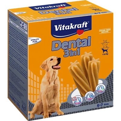 Vitakraft Snacks para perros - Dental 3en1 - Favorece la salud dental Vitakraft Snacks para perros - Dental 3en1 - Favorece la salud dental