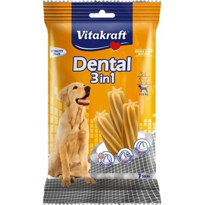 Snack per cani Vitakraft - Dental 3in1 Grandi Taglie Snack per cani Vitakraft - Dental 3in1 Grandi Taglie