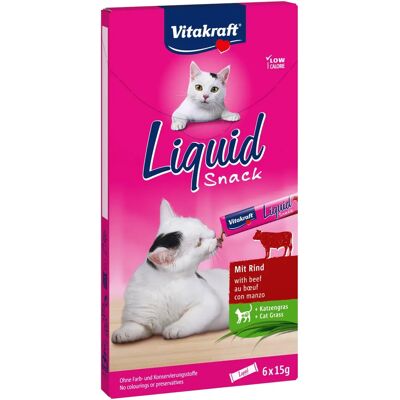 Vitakraft Kissan nestemäinen välipala Naudanliha ja Inuliini - 6x15g Vitakraft Kissan nestemäinen välipala Naudanliha ja Inuliini - 6x15g