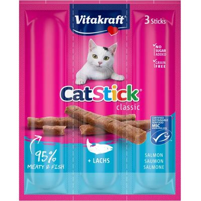 Vitakraft Cat-Stick Mini Saumon et Truite - Chats - Publicité Vitakraft Cat-Stick Mini Saumon et Truite - Chats - Publicité