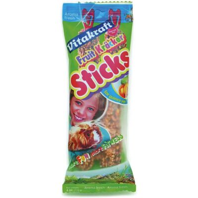 Spiedini di snack Vitakraft per cavie - Fiocchi di frutta - Confezione da 2 Spiedini di snack Vitakraft per cavie - Fiocchi di frutta - Confezione da 2