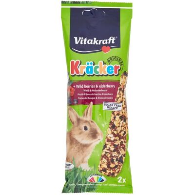 Premi Vitakraft per conigli - Mirtillo selvatico & Sambuco - 2 bastoncini Premi Vitakraft per conigli - Mirtillo selvatico & Sambuco - 2 bastoncini