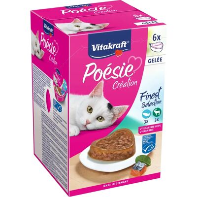 Vitakraft kattenvoer - Zalm & wild gelatine 6x85g Vitakraft kattenvoer - Zalm & wild gelatine 6x85g