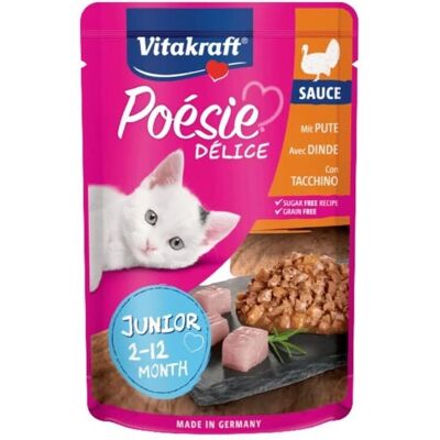 Vitakraft Kalkoen Kattenvoer Junior - Graanvrij, 55% vlees Vitakraft Kalkoen Kattenvoer Junior - Graanvrij, 55% vlees
