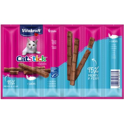 Nourriture humide pour chat Vitakraft - Saumon & Truite - Pack 12 - Publicité Nourriture humide pour chat Vitakraft - Saumon & Truite - Pack 12 - Publicité