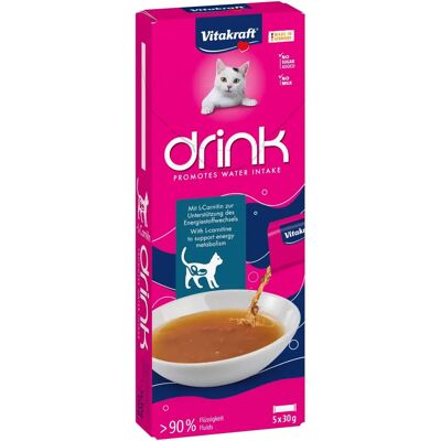 Vitakraft Boisson pour Chats Saumon & L-Carnitine - Publicité Vitakraft Boisson pour Chats Saumon & L-Carnitine - Publicité