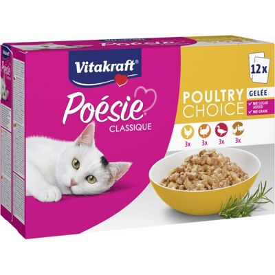 Vitakraft Fjærfe Utvalg Kattemat - I Gelé & Saus Vitakraft Fjærfe Utvalg Kattemat - I Gelé & Saus