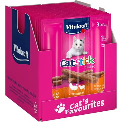 Vitakraft Cat-Stick Mini Dinde et Agneau - Friandise pour Chat - Publicité Vitakraft Cat-Stick Mini Dinde et Agneau - Friandise pour Chat - Publicité