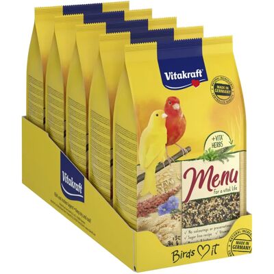 Cibo per Canarini Vitakraft 5 x 1kg - Alimento per Uccelli Cibo per Canarini Vitakraft 5 x 1kg - Alimento per Uccelli