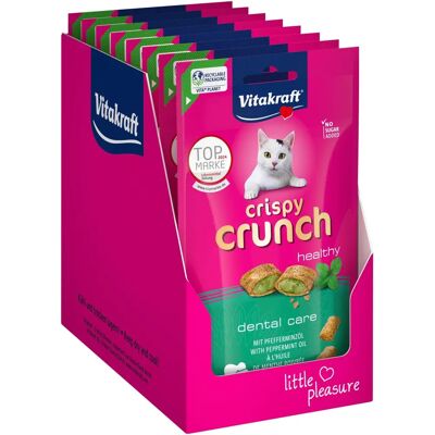 VITAKRAFT Collation pour Chats - Crispy Crunch à l'Huile de Menthe - 8x60g VITAKRAFT Collation pour Chats - Crispy Crunch à l'Huile de Menthe - 8x60g