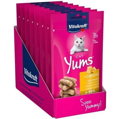 Vitakraft Cat Yums Snack Fromage - Multipack 9x40g - Publicité Vitakraft Cat Yums Snack Fromage - Multipack 9x40g - Publicité