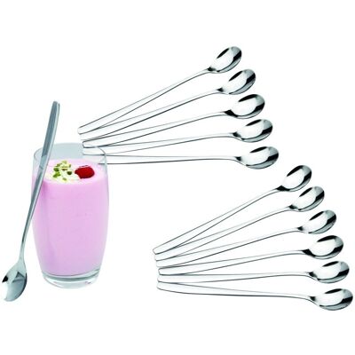 c|h|g 9895-02 Conjunto de Colheres de Aço Inoxidável - 19cm c|h|g 9895-02 Conjunto de Colheres de Aço Inoxidável - 19cm