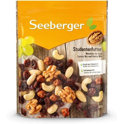 SEEBERGER Nussmischung - Haselnüsse, Walnüsse, Rosinen - Snack SEEBERGER Nussmischung - Haselnüsse, Walnüsse, Rosinen - Snack