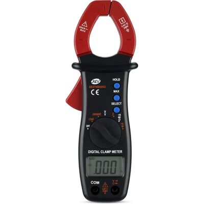 REV Digital-Zangenamperemeter - CAT II 250V - 4-stellige Anzeige REV Digital-Zangenamperemeter - CAT II 250V - 4-stellige Anzeige