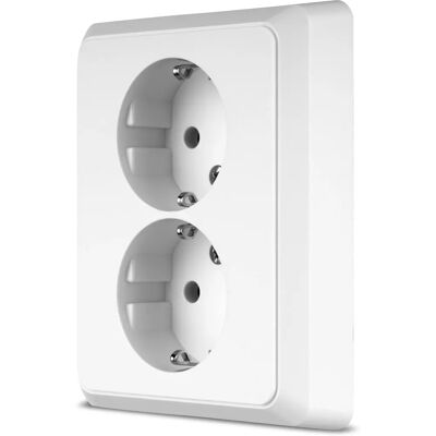REV 0510066992 Tomada dupla branca - Power Outlet REV 0510066992 Tomada dupla branca - Power Outlet