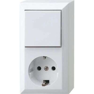 REV Complete Schakelaar en Stopcontact Wit REV Complete Schakelaar en Stopcontact Wit