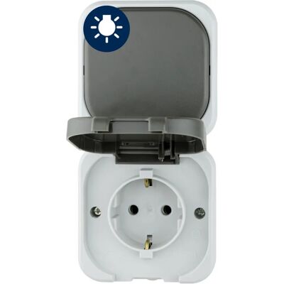 REV Ritter 0510235777 Interruttore e Presa a Parete - Grigio REV Ritter 0510235777 Interruttore e Presa a Parete - Grigio