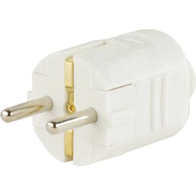 REV 0512010777 Weiß Wiederanschließbarer Schutzkontaktstecker - Für Innenbereich REV 0512010777 Weiß Wiederanschließbarer Schutzkontaktstecker - Für Innenbereich