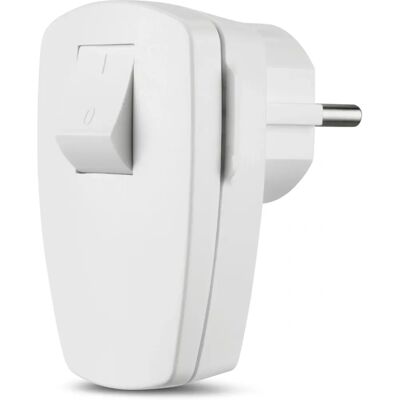 REV 0512100777 Weißer Schutzkontakt-Stecker mit Schalter REV 0512100777 Weißer Schutzkontakt-Stecker mit Schalter