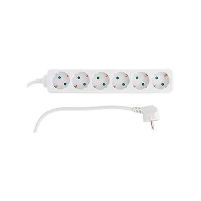 REV 0512362555 Verlengsnoer - 6 Stopcontacten, 1,4 m Kabel, Kinderslot REV 0512362555 Verlengsnoer - 6 Stopcontacten, 1,4 m Kabel, Kinderslot
