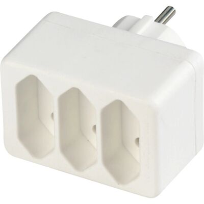 REV Steckdosenleiste 3-fach Weiß - Euro-Adapter Typ F C REV Steckdosenleiste 3-fach Weiß - Euro-Adapter Typ F C