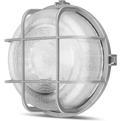 Silberne ovale Lampe 100W - Beleuchtung Silberne ovale Lampe 100W - Beleuchtung