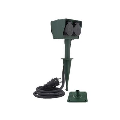 REV Power-Verlängerungskabel - 1,4m, 4 Steckdosen - Outdoor Schwarz, Grau REV Power-Verlängerungskabel - 1,4m, 4 Steckdosen - Outdoor Schwarz, Grau