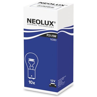 Neolux Lâmpada secundária P21/5W 12V - P21/5W 12V Neolux Lâmpada secundária P21/5W 12V - P21/5W 12V